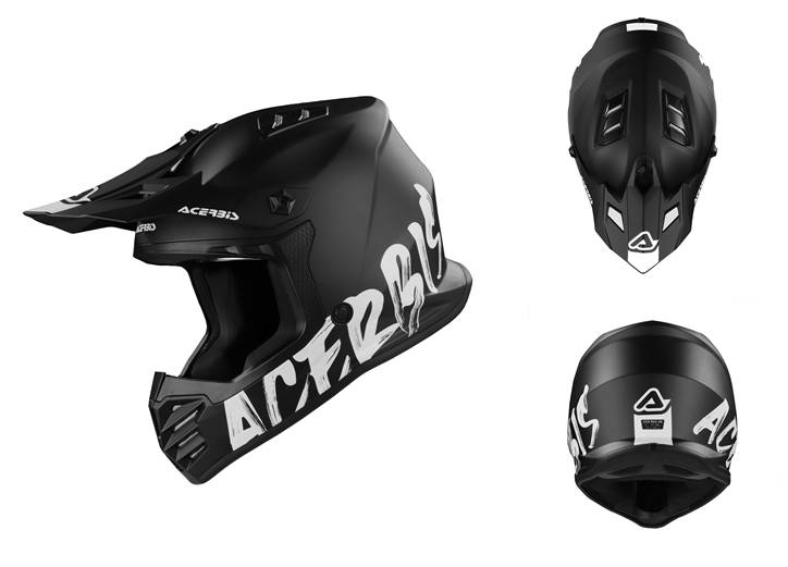 CASCO ACERBIS PROFILE JUNIOR NEGRO METALIZADO T 52